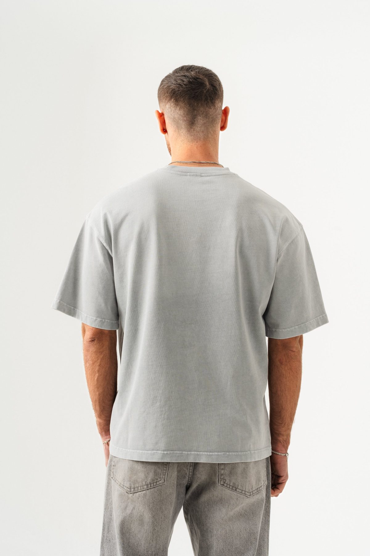 BORZ UNISEX CEPLİ-YIKAMALI OVERSİZE TİŞÖRT —  (3)