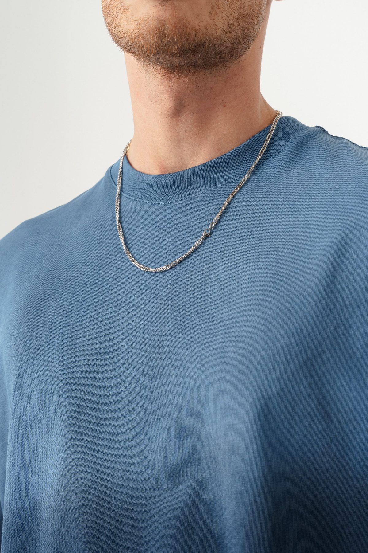 BORZ UNISEX GEÇİŞLİ - YIKAMALI OVERSIZE TİŞÖRT — Haki (5)