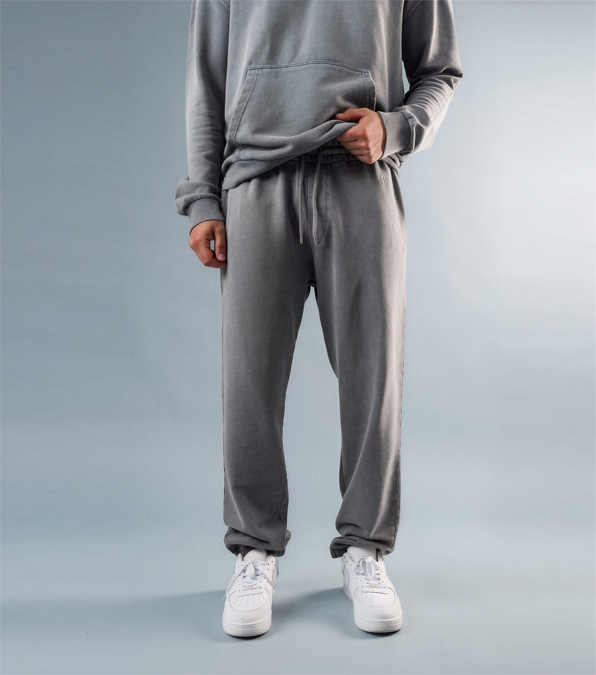 Garment Dyed Sweatpant — Storm Grey (1)