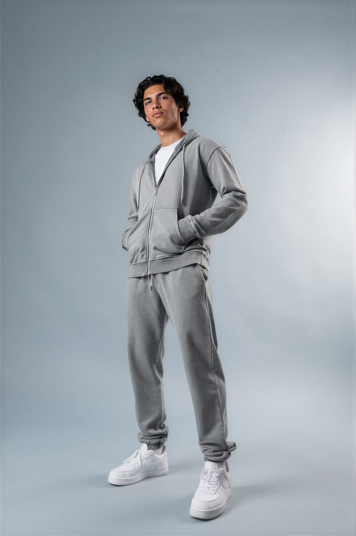 Zip Through Hoodie — Storm Grey (1)